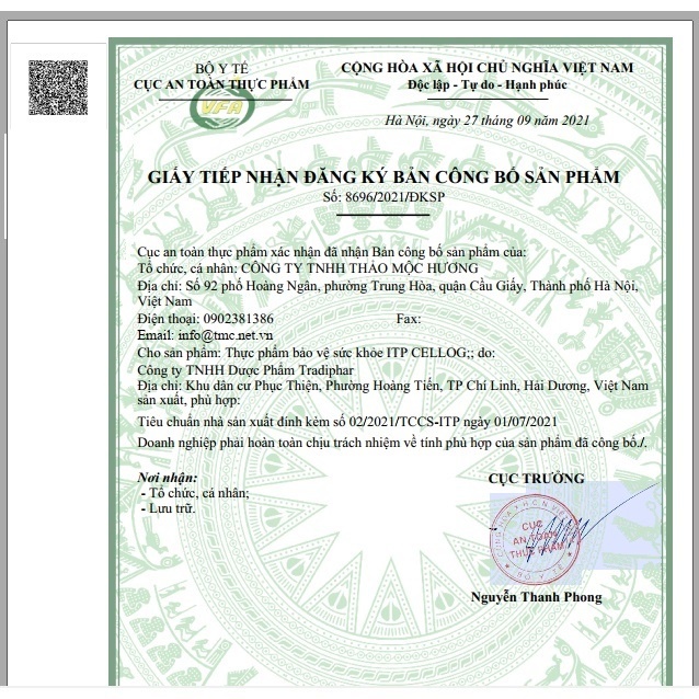 ITP Cellog - Hỗ trợ giảm triệu chứng sốt, xuất huyết do sốt xuất huyết, giúp thanh nhiệt, tăng cường sức đề kháng
