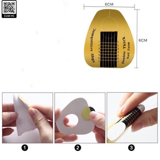 Cuộn phom đắp gel, đắp móng bột