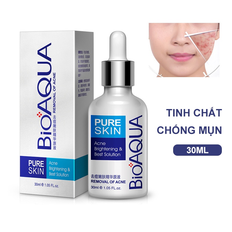 Serum Mụn Trắng Da Dưỡng Ẩm Cấp Tốc BIOAOUA Nam nữ đều được-URBBQDJH