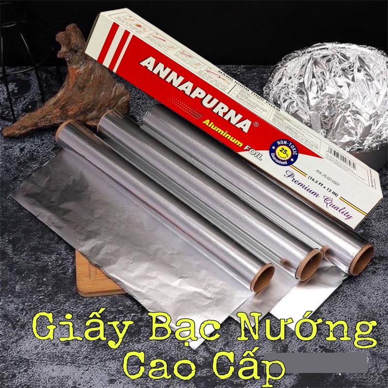 Giấy Bạc Nướng Annapurna Sake ALuminum Foil Bọc Nướng Hải Sản Thịt Và Các Loại Bánh