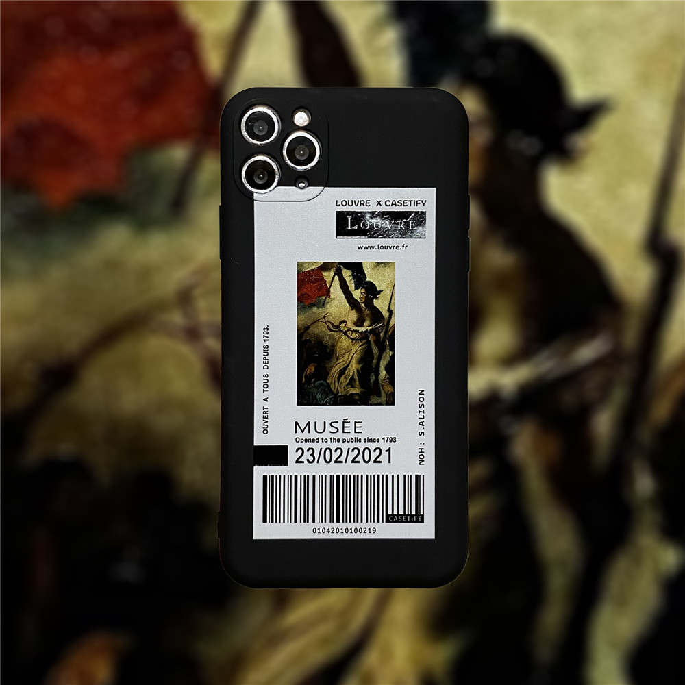 Ốp điện thoại IMD Silicon họa tiết tranh dầu chống sốc cho IPHONE 12PRO MAX 12MINI 11PRO MAX XS MAX XR SE 2020 7 8 | BigBuy360 - bigbuy360.vn