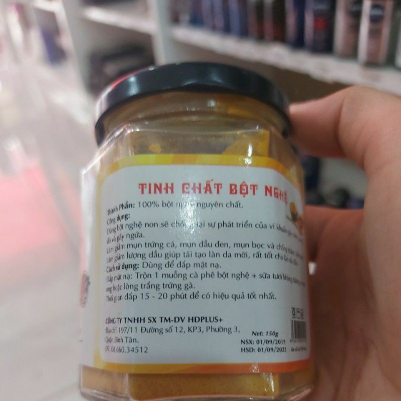 TINH CHẤT BỘT NGHỆ ĐẮP MẶT 150G