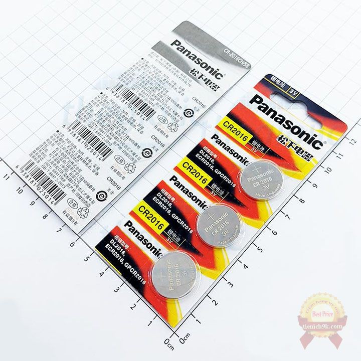 Pin chìa khóa xe hơi CR2016 chìa cửa cuốn Panasonic dung lượng cao
