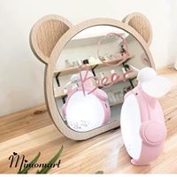 [TẶNG CÁP SẠC] Quạt cầm tay tích điện heo hồng siêu cute quạt mini cầm tay