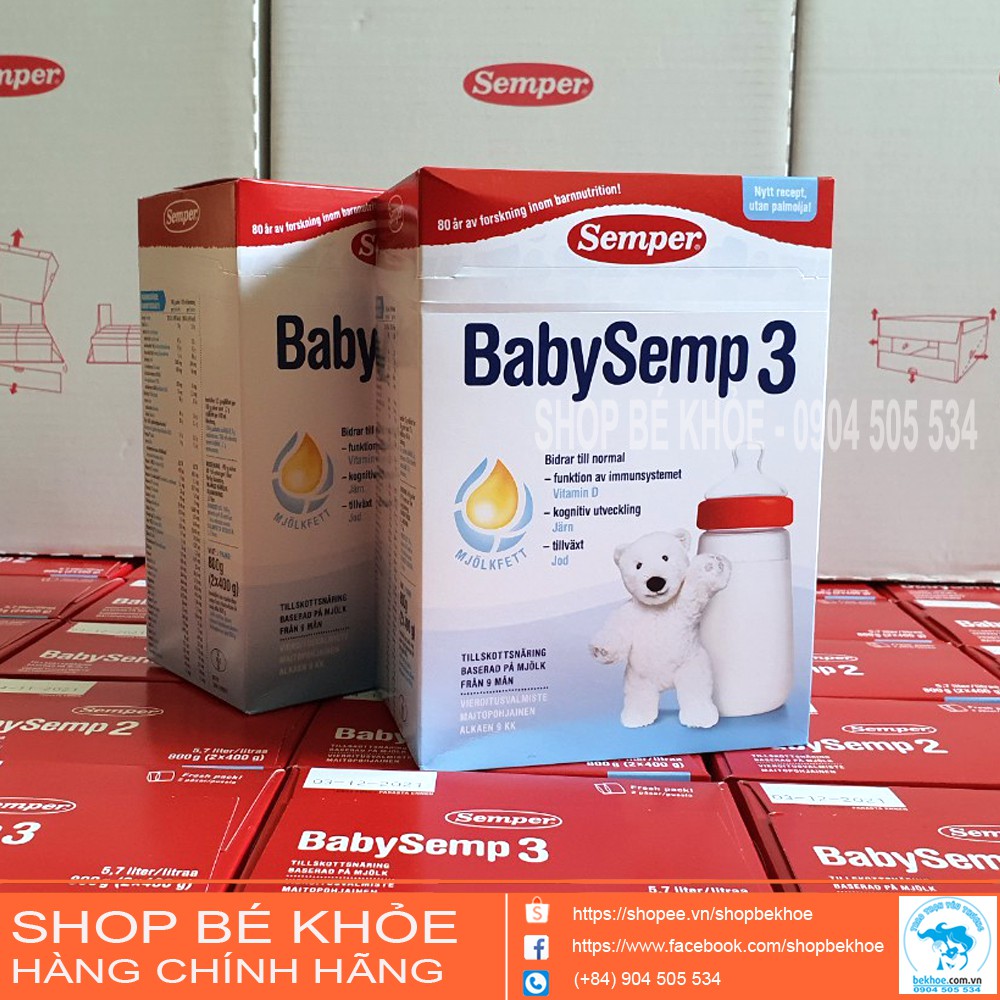 Sữa Semper Baby Semp số 3 800gr - Thụy Điển