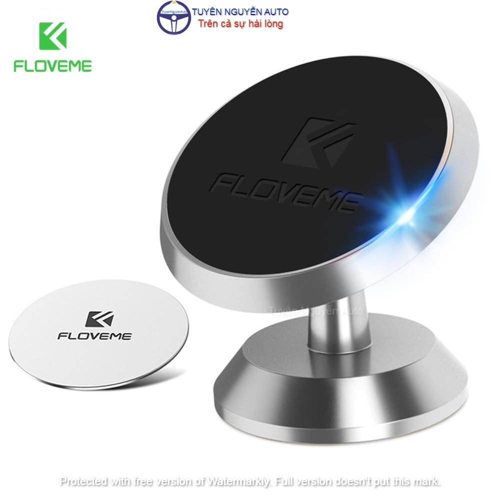 Đế hít điện thoại nam châm phụ kiện ô tô xe hơi xoay 360° (giá đỡ từ tính + đã kèm miếng dán )