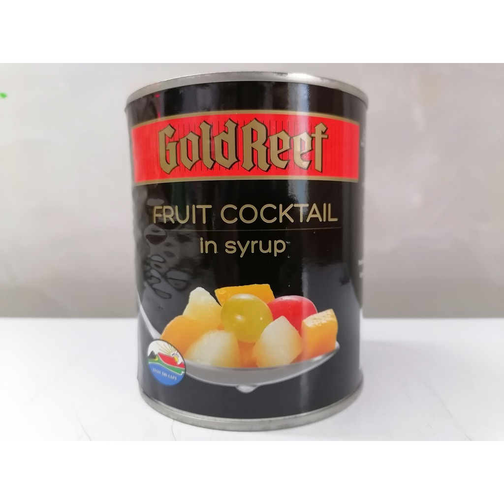[Hộp 825g] COCKTAIL TRÁI CÂY NGÂM NƯỚC ĐƯỜNG [South Africa] GOLDREEF Fruit Cocktail in Syrup (tgc)