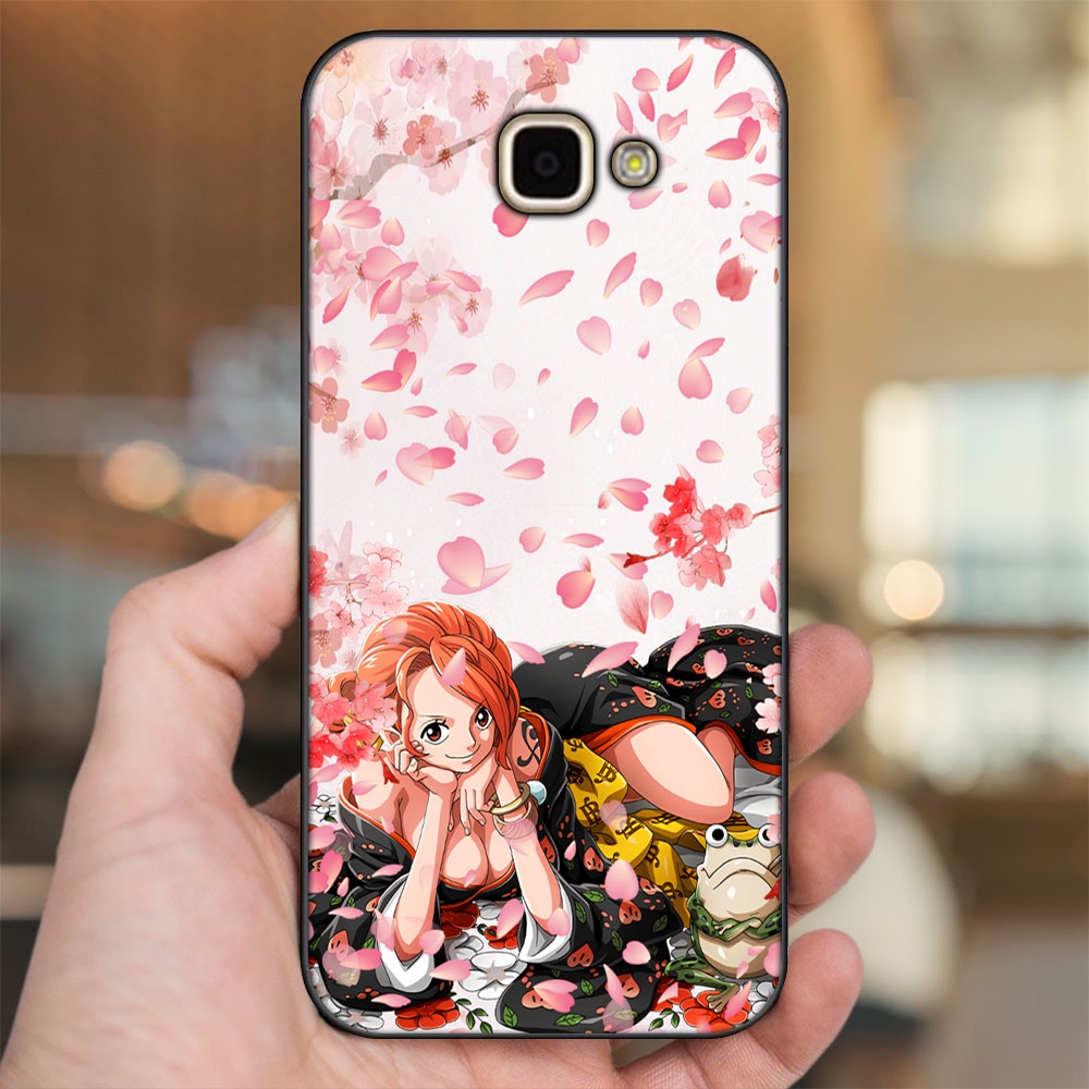 Ốp lưng Samsung A9 Pro viền đen in hình Nami One Piece Đảo Hải Tặc