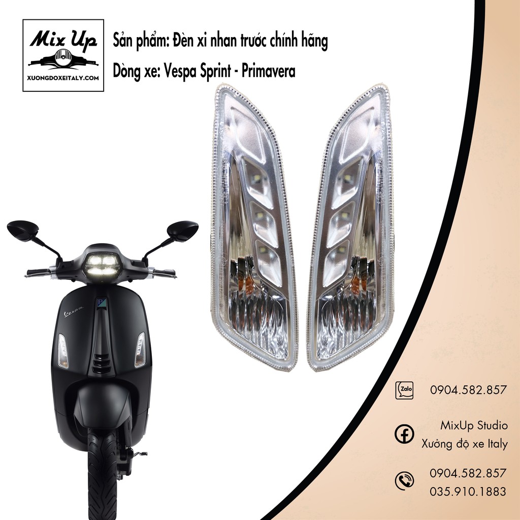 XI NHAN TRƯỚC XE VESPA SPRINT / PRIMAVERA