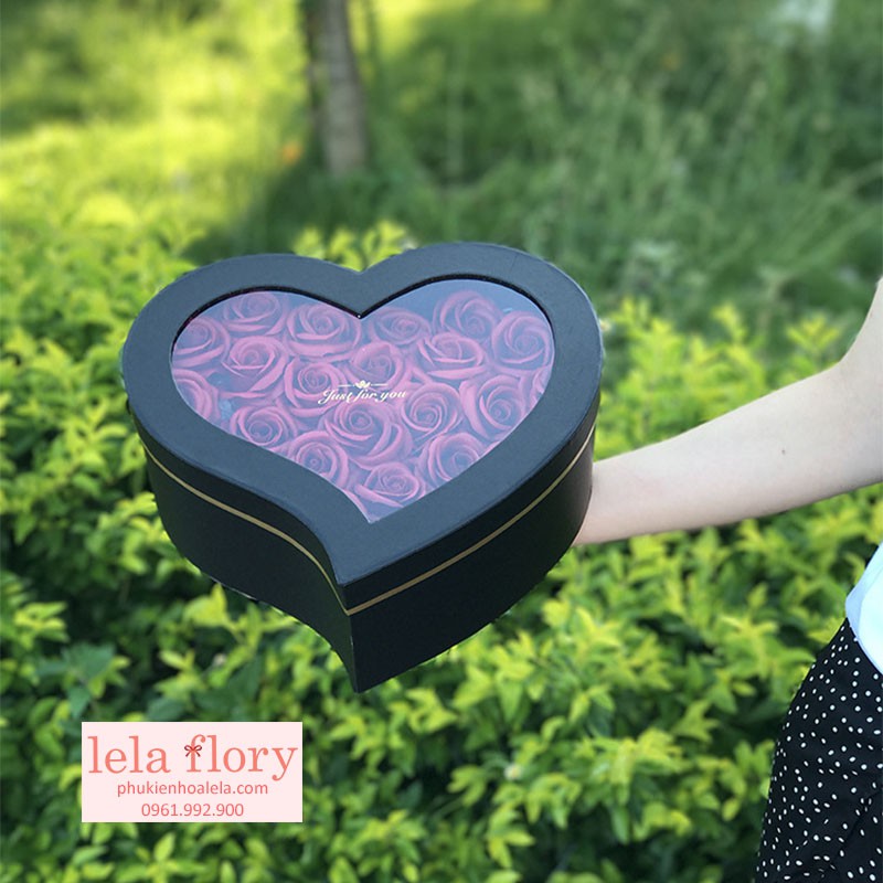Bộ 3 chiếc hộp tim méo cắm hoa, đựng quà - THH0056