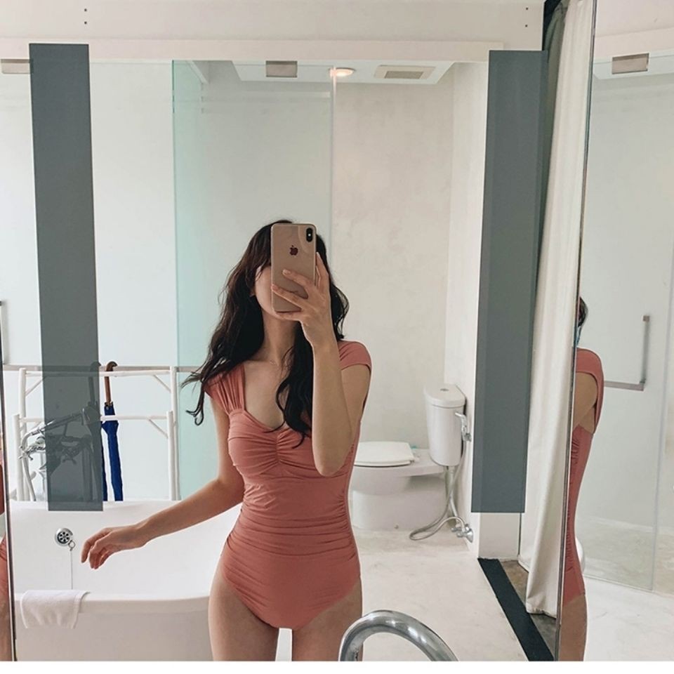 Bộ Đồ Bơi Một Mảnh Mỏng Nhẹ Che Bụng Kín Đáo Phong Cách Hàn Quốc Mới 2020 Cho Nữ | BigBuy360 - bigbuy360.vn