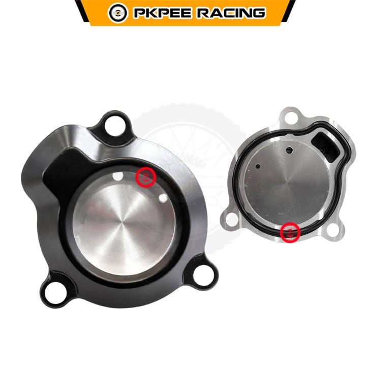Nắp Lọc Nhớt Kim Loại Mặt Kính Trong Suốt Gắn Cho Exciter 135 5S/150/155, Y15ZR, MX King, FZ 150, R15, TFX
