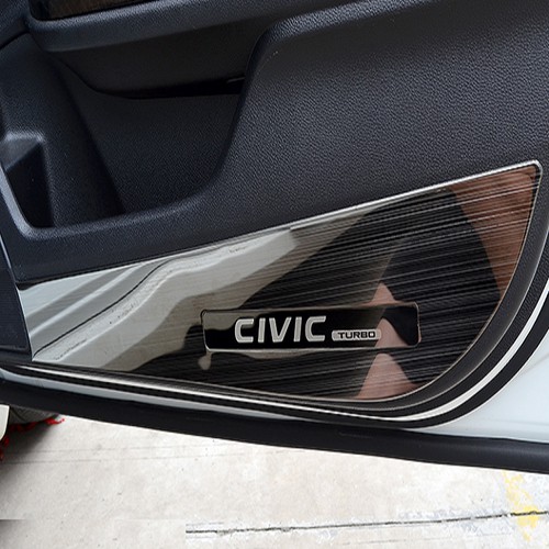 Ốp chống xước Tapli, Táp li cánh cửa xe Honda Civic 2016- 2021 - Vân titan cao cấp- giá 1 bộ