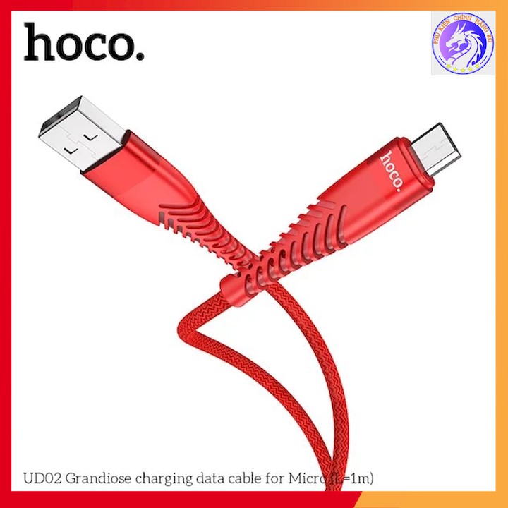 CÁP SẠC NHANH DÂY DÙ MICRO USB 3.0A HOCO UD02 Sử DỤNG CHO ĐT ANDROI