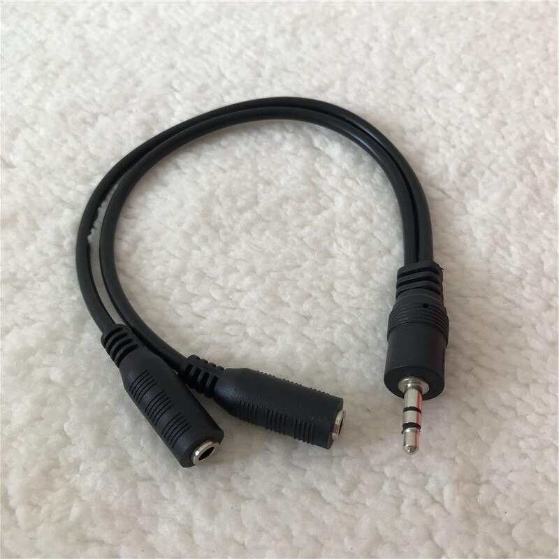 Cáp ChuyểN ĐổI Âm Thanh 10cm - 2 Lỗ CắM Sang ĐầU CắM 3.5mm 1 Sang ĐầU CắM Chuyên DụNg