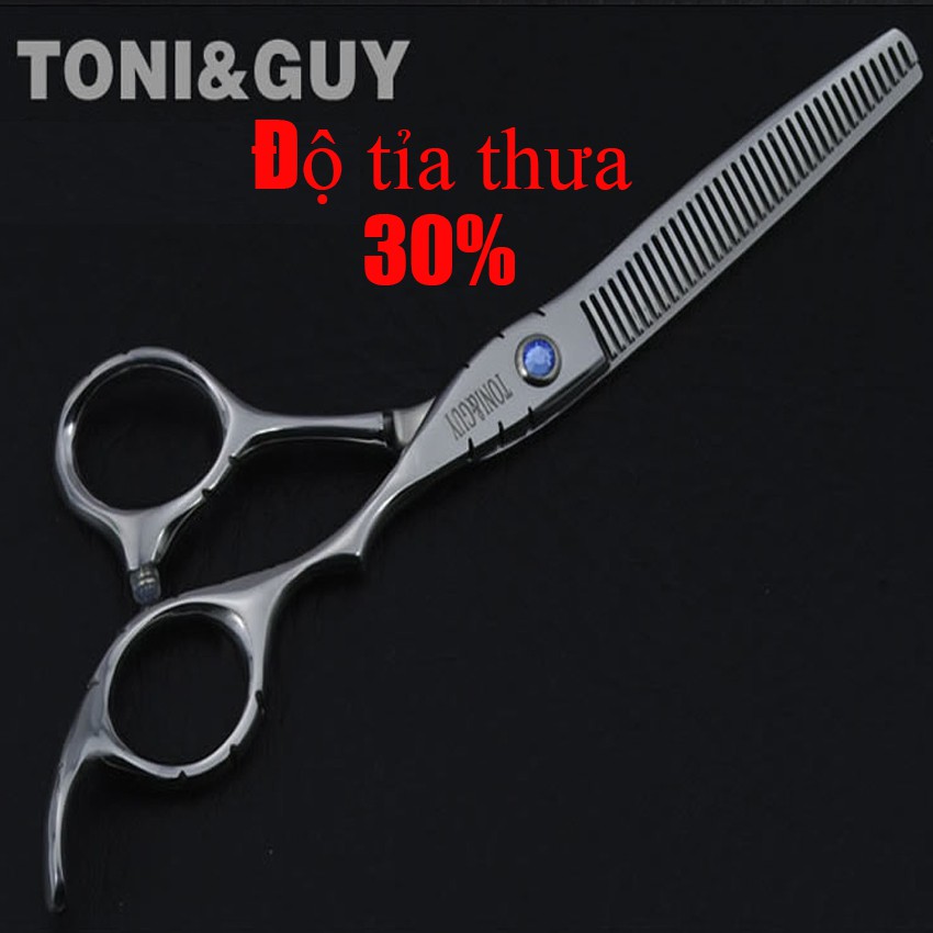 Bộ kéo cắt tóc nam chuyên nghiệp nhập khẩu Tony thép Nhật 6.0 sắc bén bền bỉ  ( Mua một bộ kéo được tặng bao da+lọ dầu+k