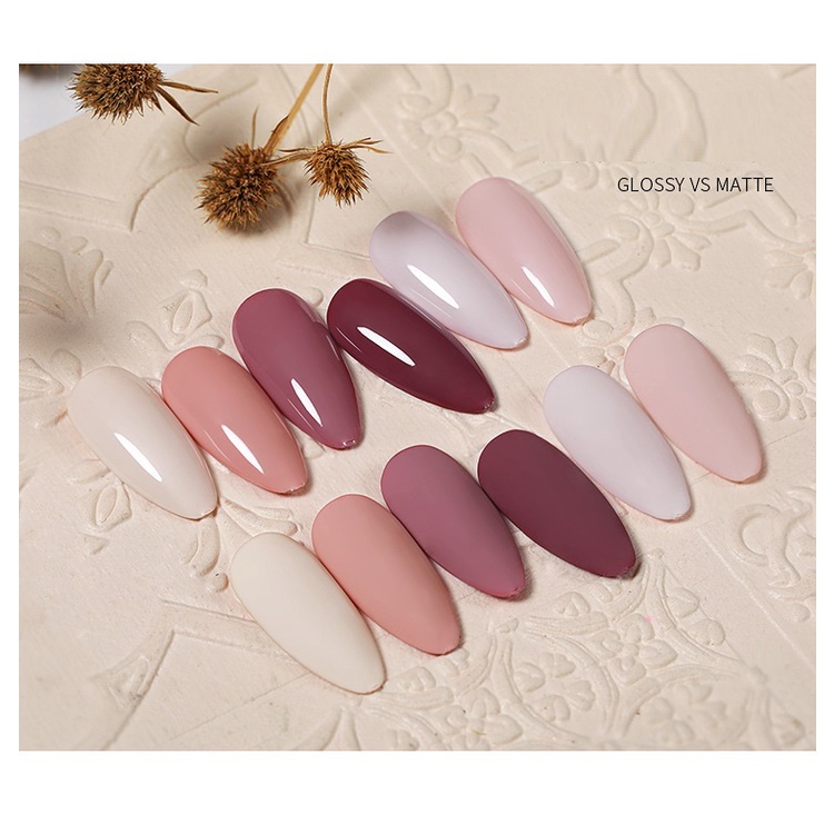 Sơn gel AS móng tay dùng máy hơ tone nude tím hồng vỏ đỗ VUA SƠN AS mã BTC 15ml
