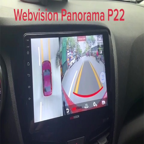 Màn hình Webvision Panorama P22, màn hình DVD Android liền camera 360 độ, 32gb ROM