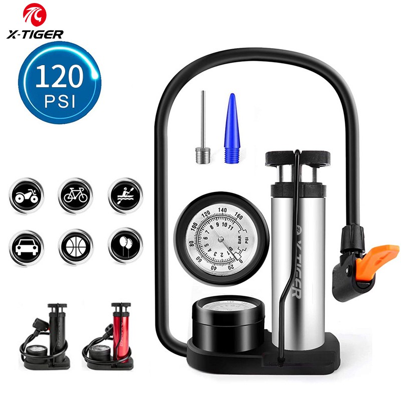 Bơm Xe Đạp X-TIGER Mini Van Presta &amp; Schrader Di Động Tiện Dụng