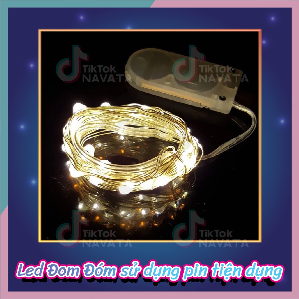 Đèn Đom Đóm Fairylight trang trí decor quà tặng đẹp long lanh dài 1m 2m sử dụng pin | BigBuy360 - bigbuy360.vn