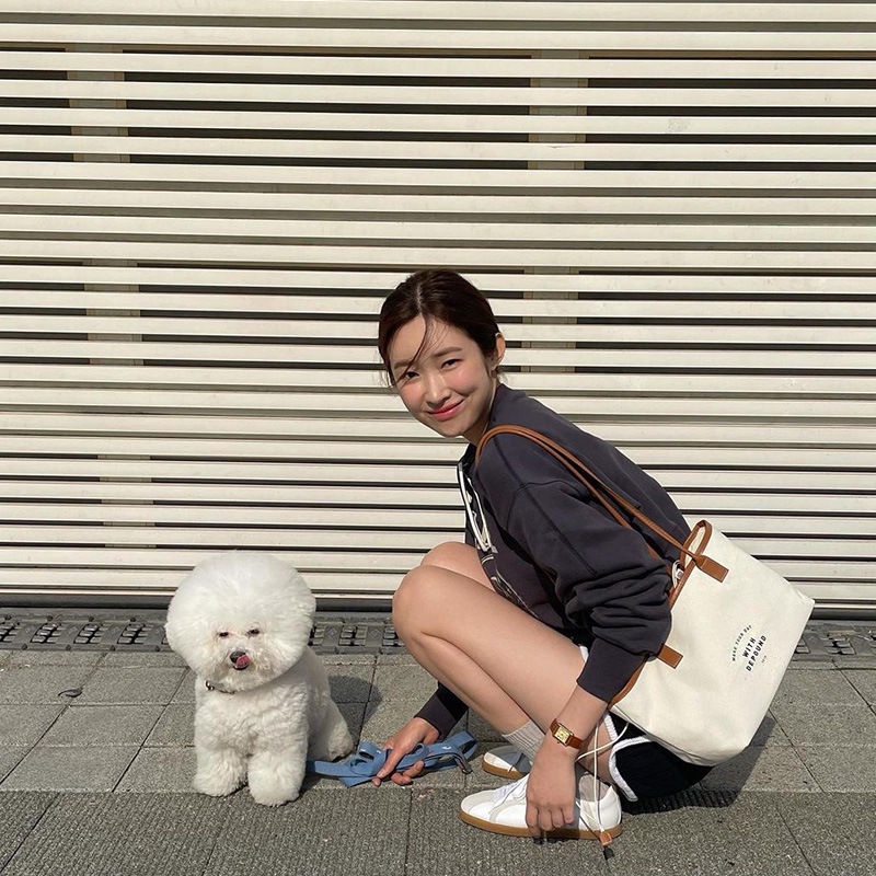 Túi Đeo Vai Bằng Vải Cotton Canvas Thiết Kế Dây Rút Phong Cách Retro Hàn Quốc Đơn Giản