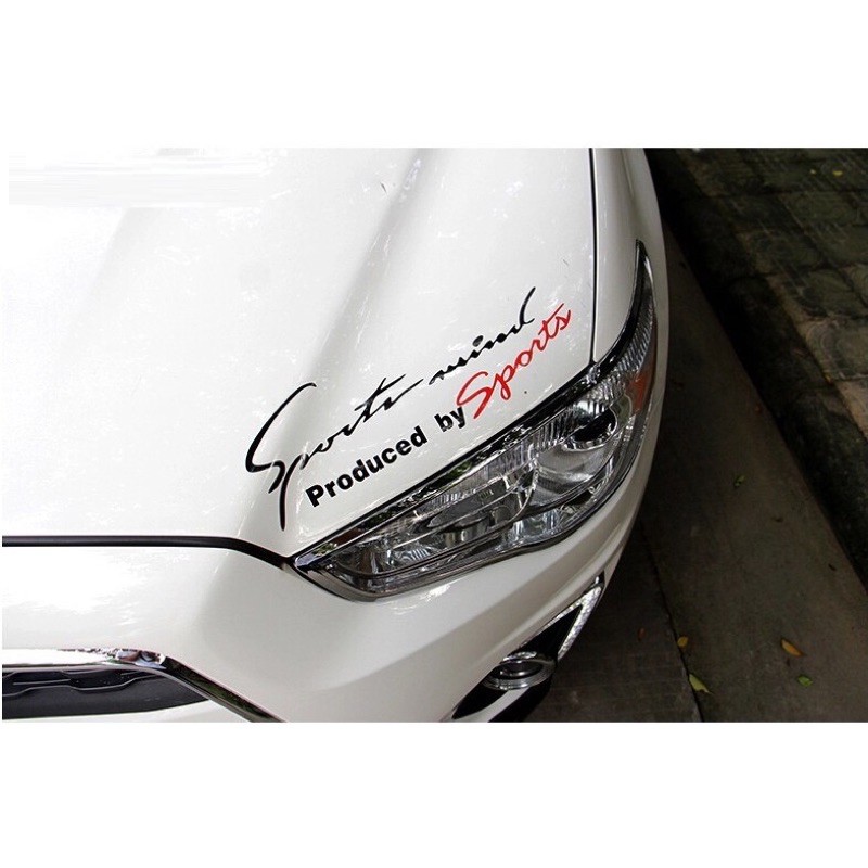 decal sport mind phản quang dán xe hơi, tem thể thao cho ô tô, stiker trang trí xe hơi