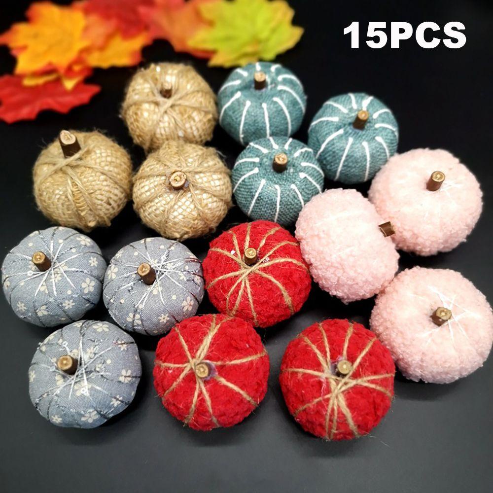 KUNHEV Set 12 / 15 / 16 / 21 / 138 Quả Bí Ngô Trang Trí Lễ Tạ Ơn / Halloween