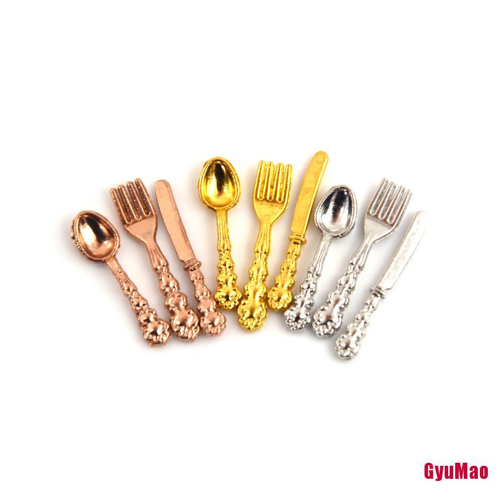 Bộ 12 Dụng Cụ Nấu Ăn Tỉ Lệ 1:12 Độc Đáo Trang Trí Nhà Búp Bê