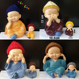 Bộ tứ không đội nón len size lớn nhất 13cm