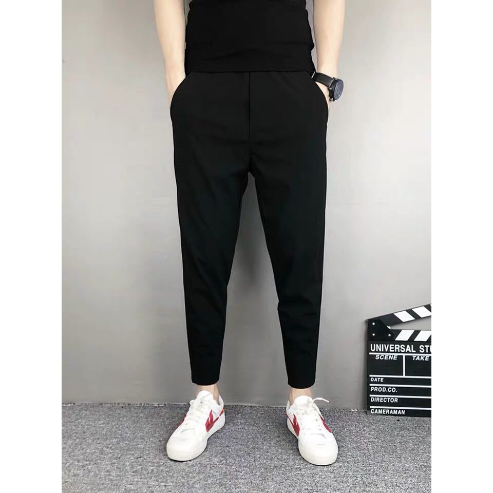 [RẺ VÔ ĐỊCH] Quần HAREM Nam Đẹp KOREA vải mịn co giãn màu đen [Thời trang nam] | BigBuy360 - bigbuy360.vn