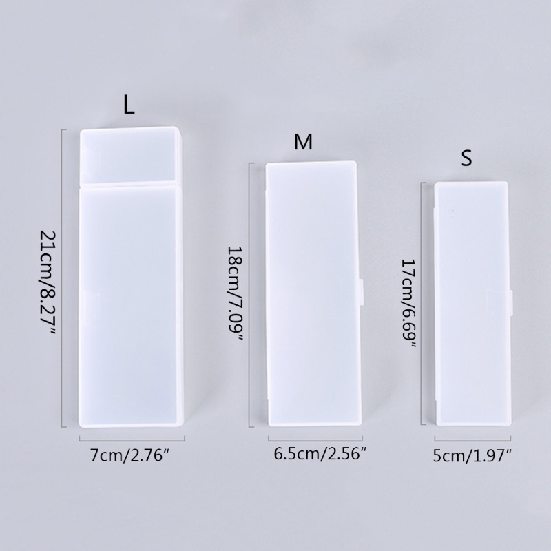 Set 3 Túi Đựng Bút Chì Trong Suốt Sức Chứa Lớn / Vừa / Nhỏ Tiện Dụng Cho Học Sinh