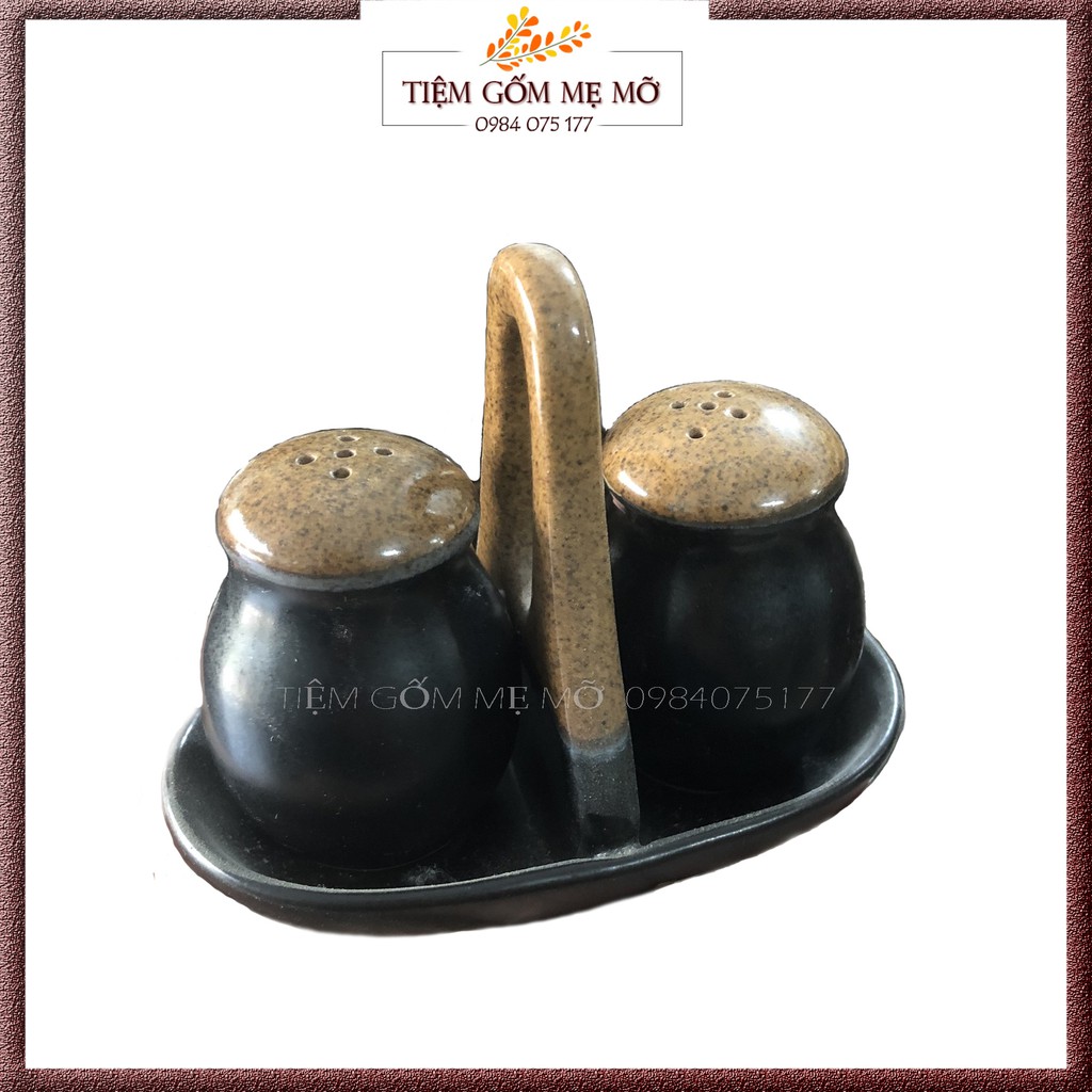 Hũ tiêu hũ muối men gốm Bát Tràng