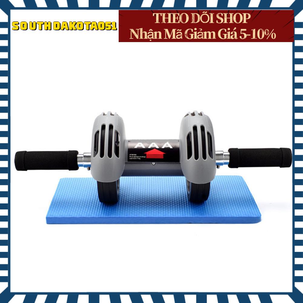 [Hàng HOT] Con Lăn Tập Cơ Bụng 2 Bánh Tự Động Dành Cho Nam Nữ Dụng cụ tập gym thể dục thể thao tại nhà【Southdakota051】