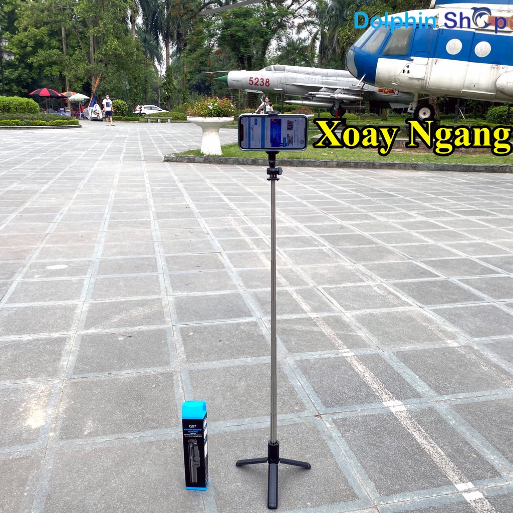 Gậy Tự Sướng Q07 Kiêm Tripod Chụp Ảnh, Quay Video Từ Xa Qua Nút Remote Bluetooth
