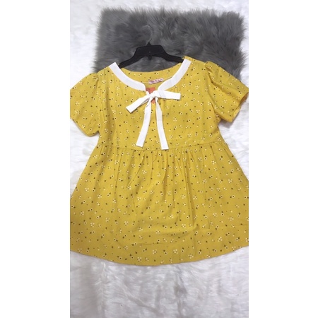 Áo bầu công sở hoa nhí chất bao đẹp bao mát