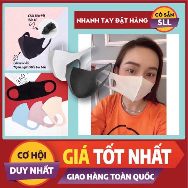 Khẩu Trang vải Su Poly cao cấp