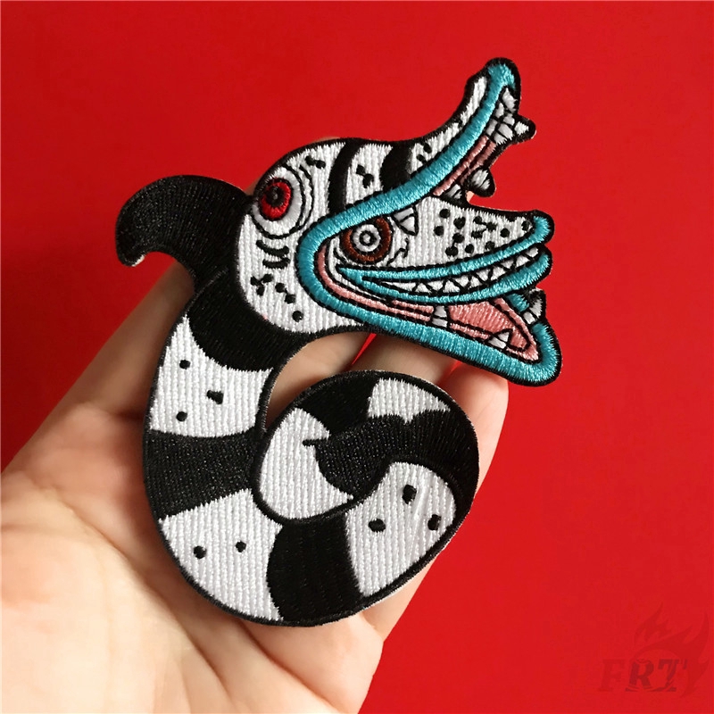 1 Sticker Ủi Thêu Hình Đầu Lâu Phong Cách Harajuku