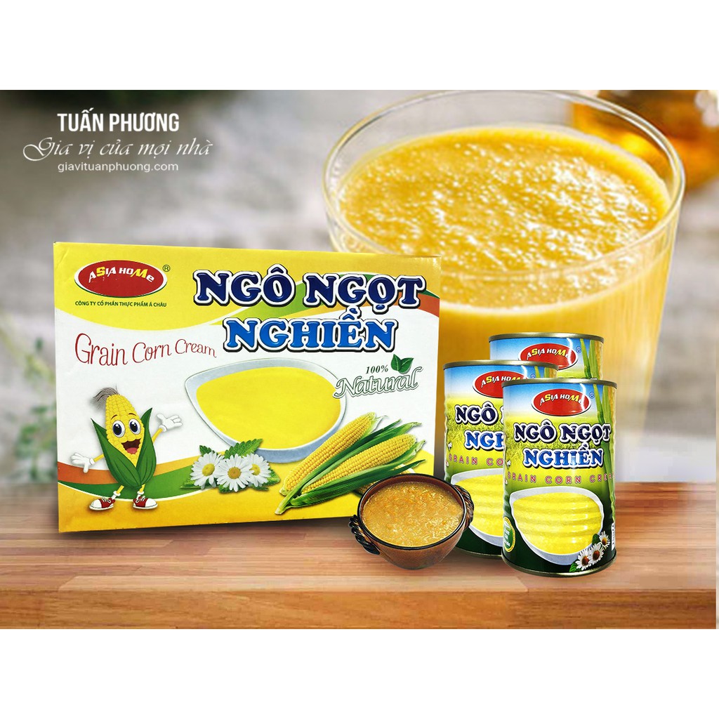 Ngô Nghiền Asia Home Á Châu 450 Gam ( Lon )