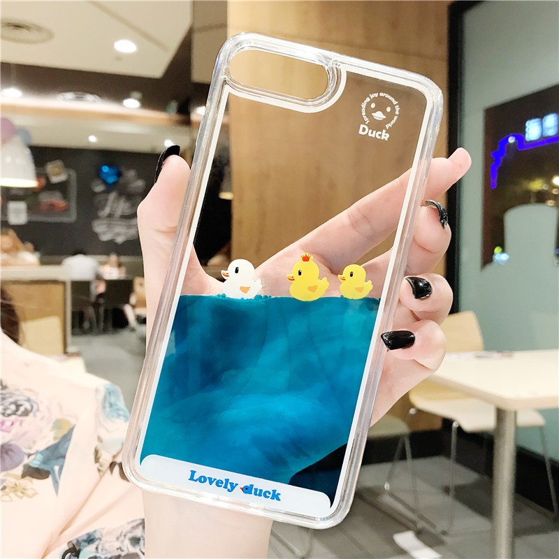 ♘❧ஐ Ốp điện thoại lưng iPhone Quicksand Liquid Duck Phone Case Xs/6 Corsair iphone11promax Anti-drop Xr/7plus | BigBuy360 - bigbuy360.vn