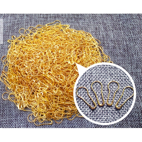 Gim băng bầu treo tag trang trí hộp quà tặng màu vàng