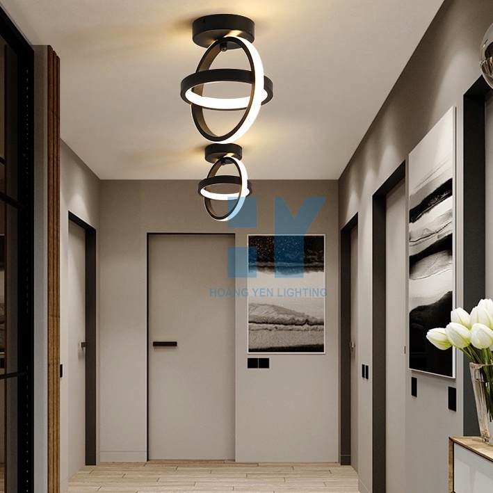 Đèn led ốp gắn trần hiện đại trang trí phòng khách phòng ngủ hành lang với 3 chế độ ánh sáng