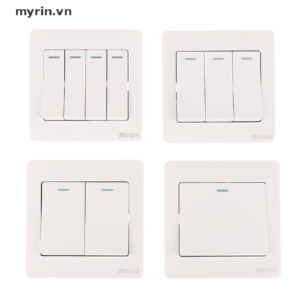 Công Tắc Đèn Gắn Tường 1 / 2 / 3 / 4 Gang 1 Chiều