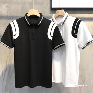 Áo polo Tay Ngắn Màu Trơn Đơn Giản Phong Cách Hàn Quốc Cho Nam