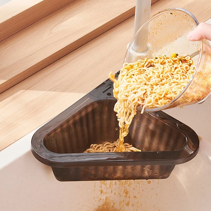 Rổ Đựng Rau Củ Quả Ráo Nước Hình Thiên Nga Đa Năng Có Thể Treo Bồn Rửa