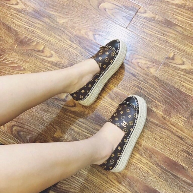 Slipon đế cói