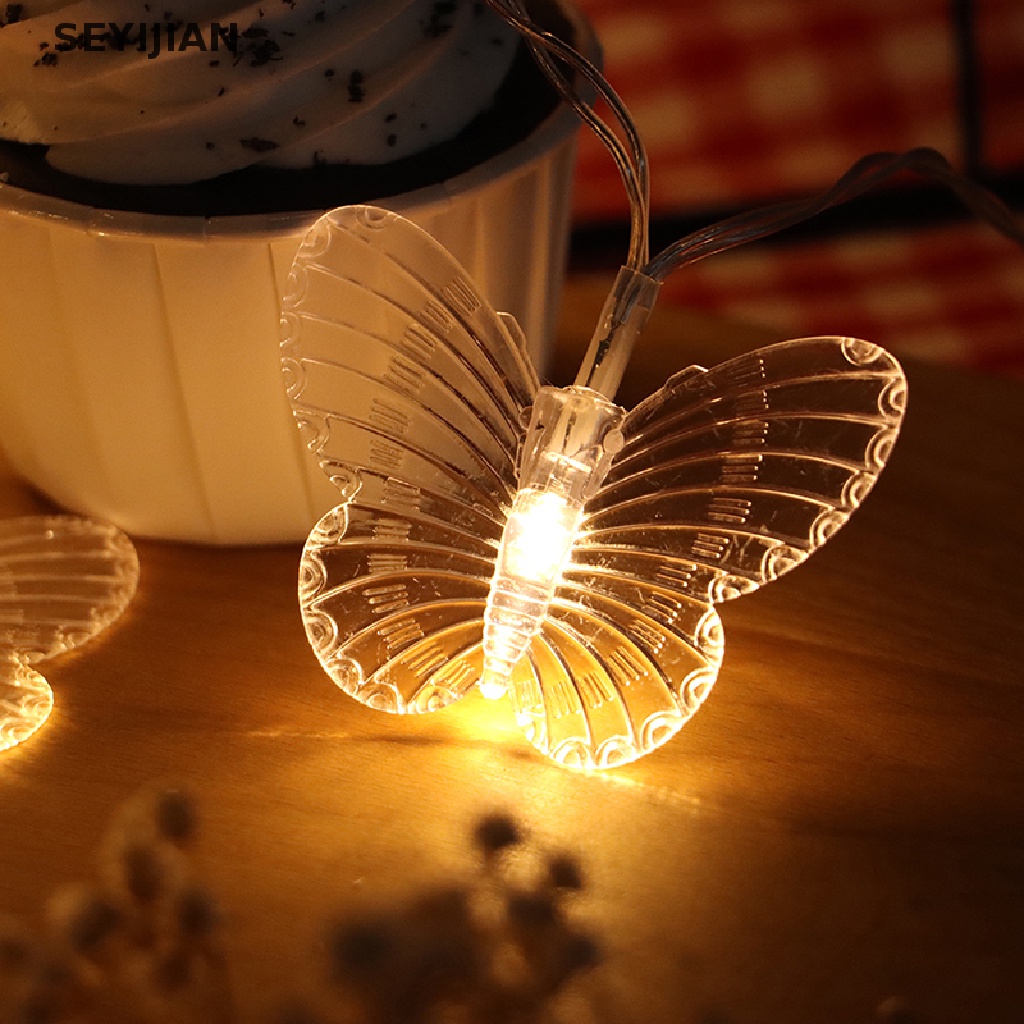 Dây Đèn LED Trang Trí Rèm Cửa Hình Bướm