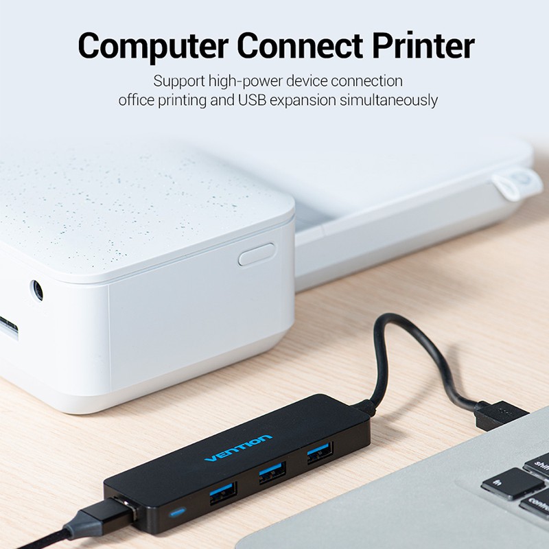 Thiết bị kết nối đa cổng cắm VENTION chia 4 cổng USB 3.0 hub nhỏ gọn cho Mac Pro Surface Pro PC