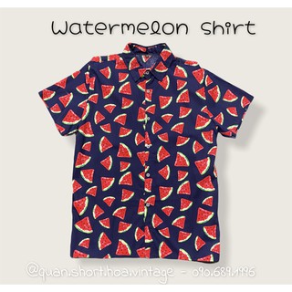 Áo sơ mi dưa hấu tam giác