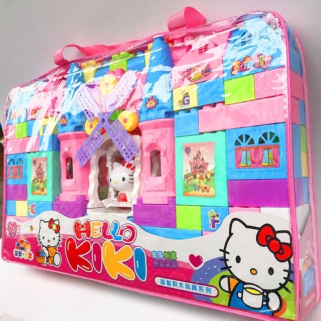 ĐỒ CHƠI XẾP HÌNH LÂU ĐÀI THỎ HELLO KYTY SIZE TO