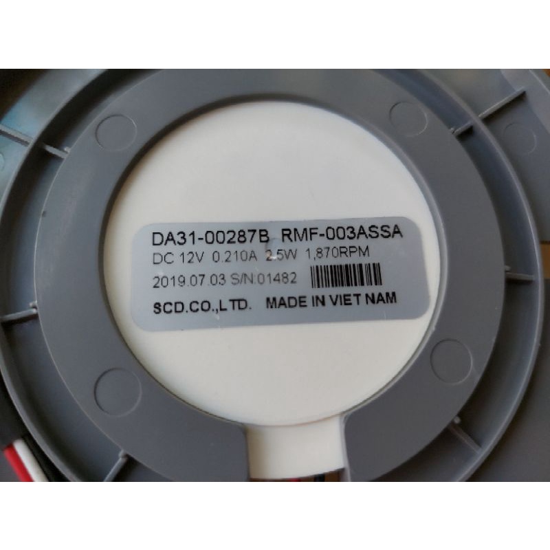 Combo 2 Quạt 12v làm mát tháo tủ lạnh Samsung.